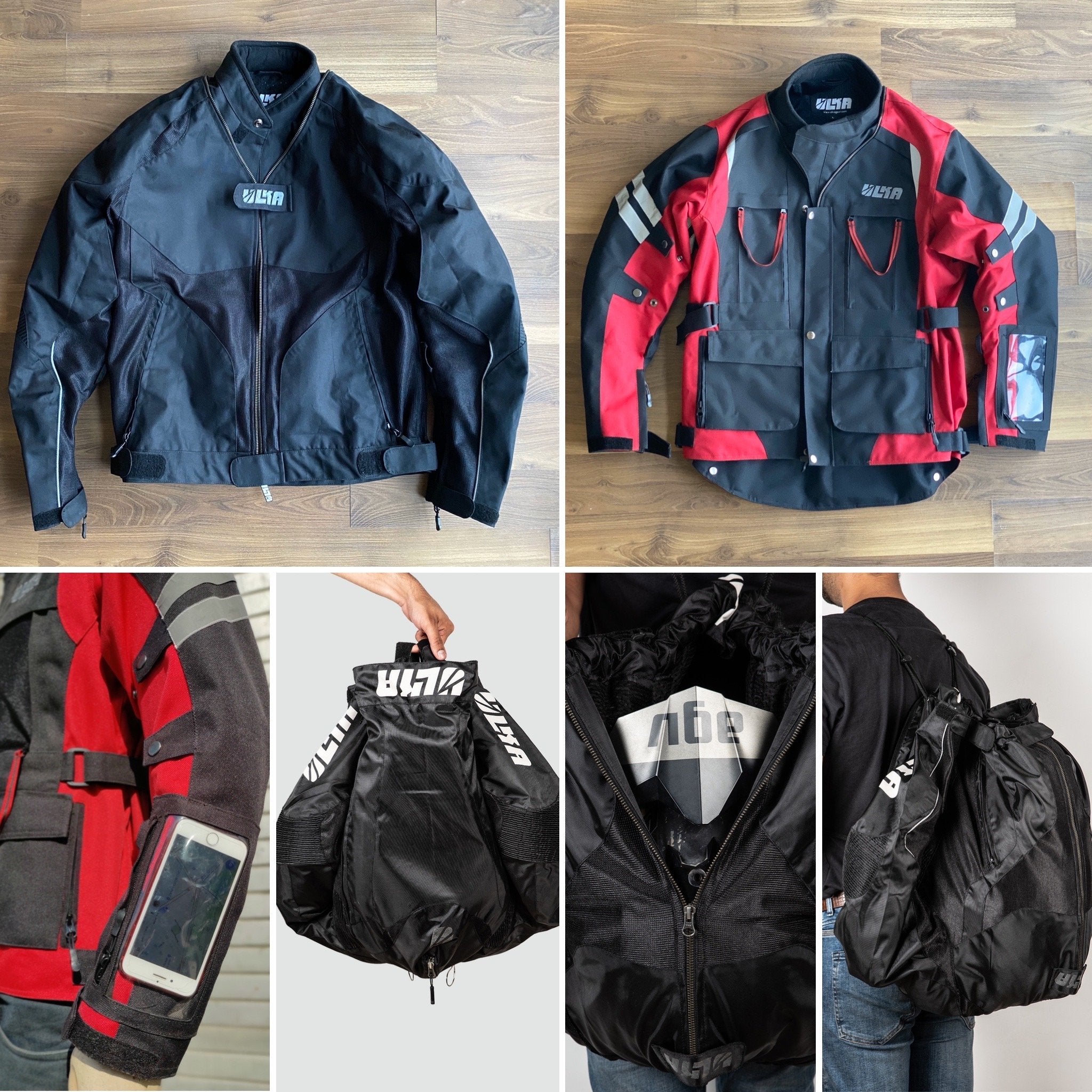 Ulka Gear Hakkit - motorcycle riding jacket convertible to bag